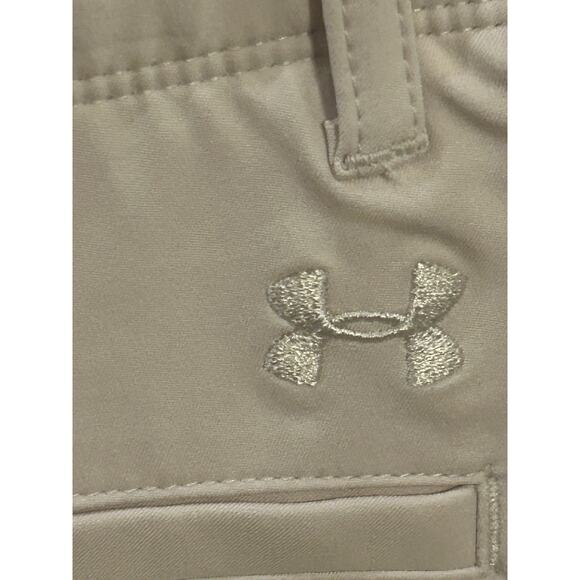 NWT Under Armour Khaki heatgear UPF 30 Shorts size 4 - Picture 6 of 7